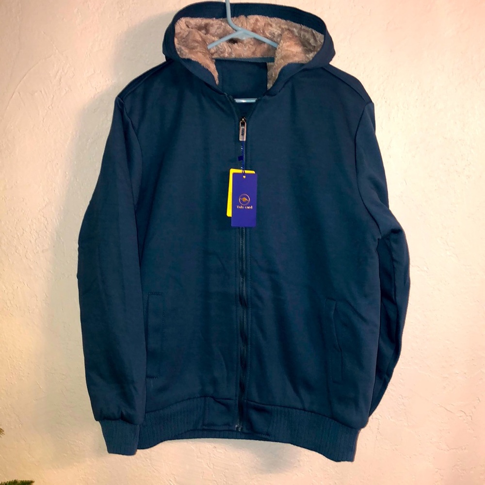 Warm Fleece lined hoodie sweatshirt